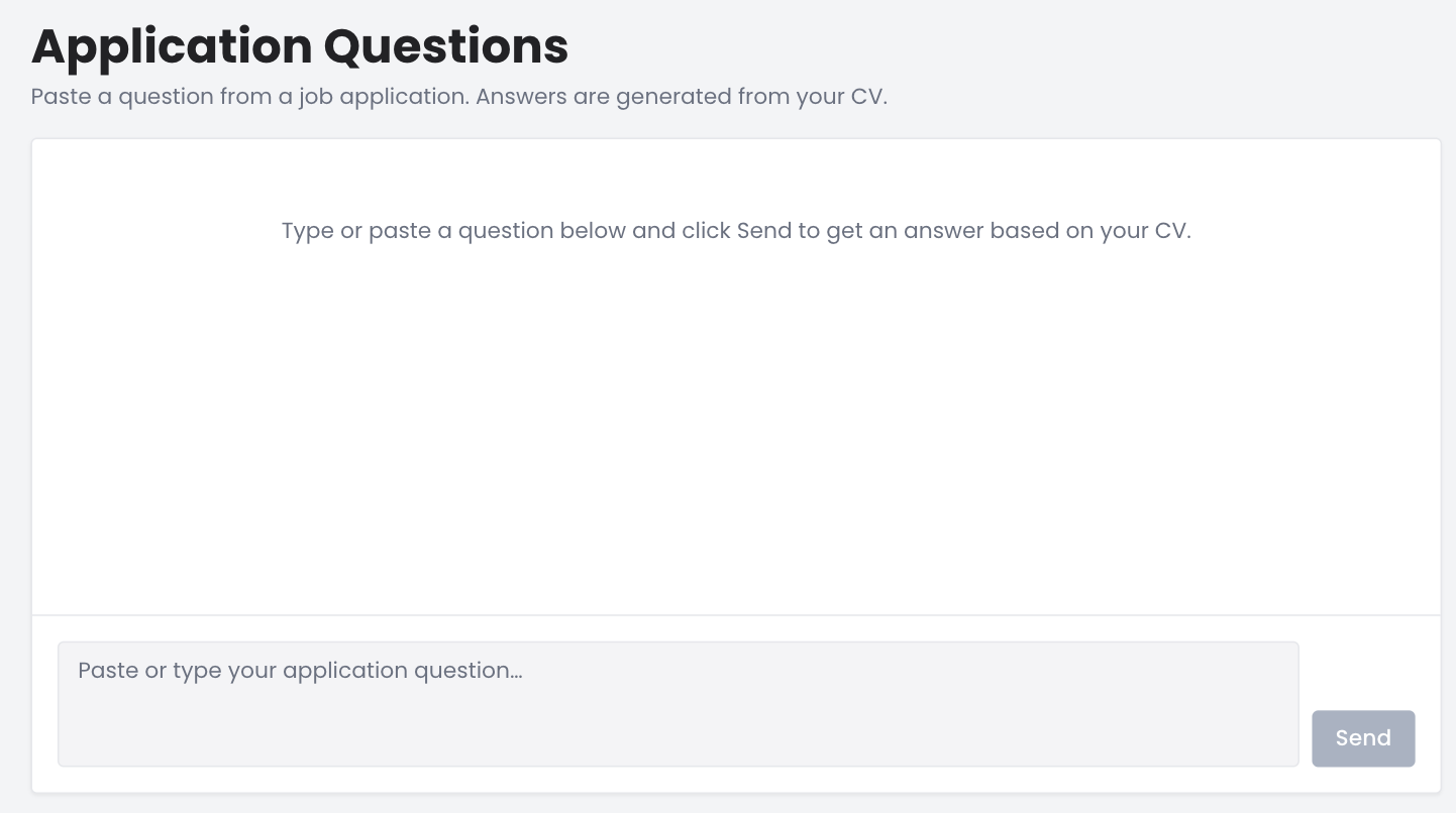 Propages Application Questions – paste a question, get an answer from your CV